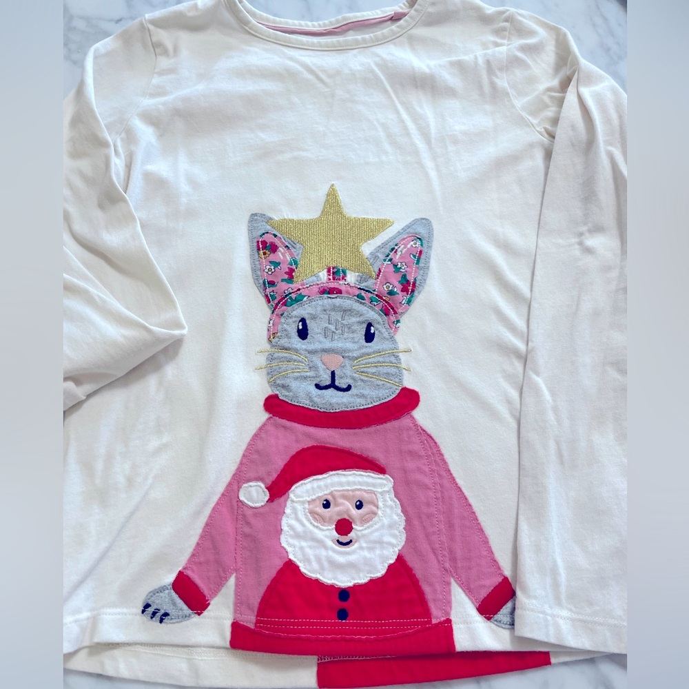 2 Mini boden long sleeve shirts 9-10 girl